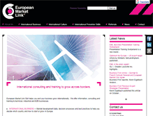 Tablet Screenshot of europeanmarketlink.com